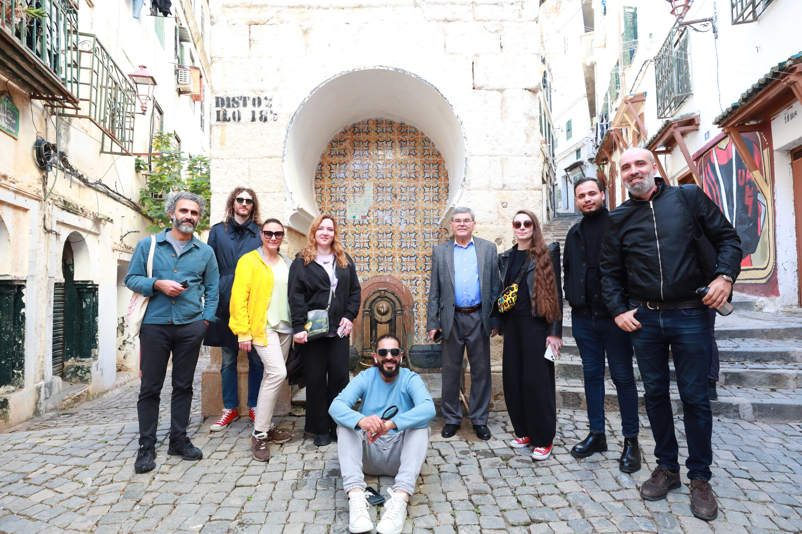 Photos documenting the festival delegations’ tours within the Casbah of Algiers, as part of the cultural program accompanying the festival.