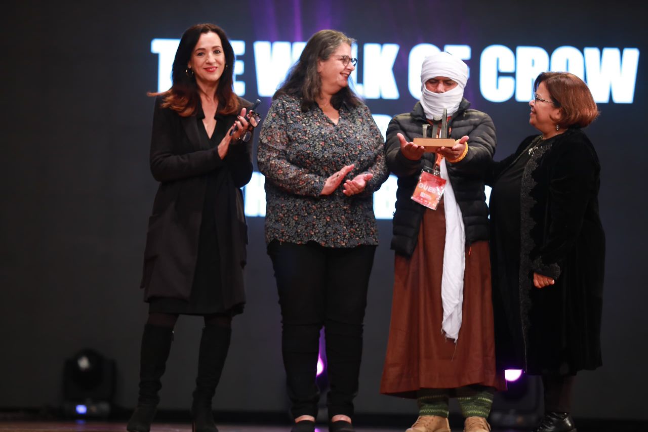 The atmosphere of the tribute at the closing ceremony of Algiers International Film Festival.
